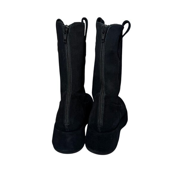 Paloma Barcelo Women Ander Platform Black Suede Mid-calf Boots 6.5 US EUR 37 NEW - Picture 7 of 8